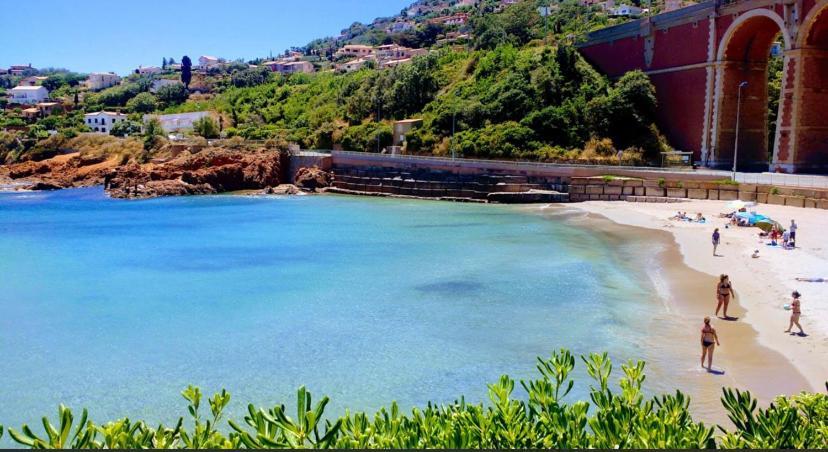 La Belle Vue-Charming Duplex Apartment With Sea View, 50 Meters From Beach And Private Parking Saint-Raphaël Екстериор снимка